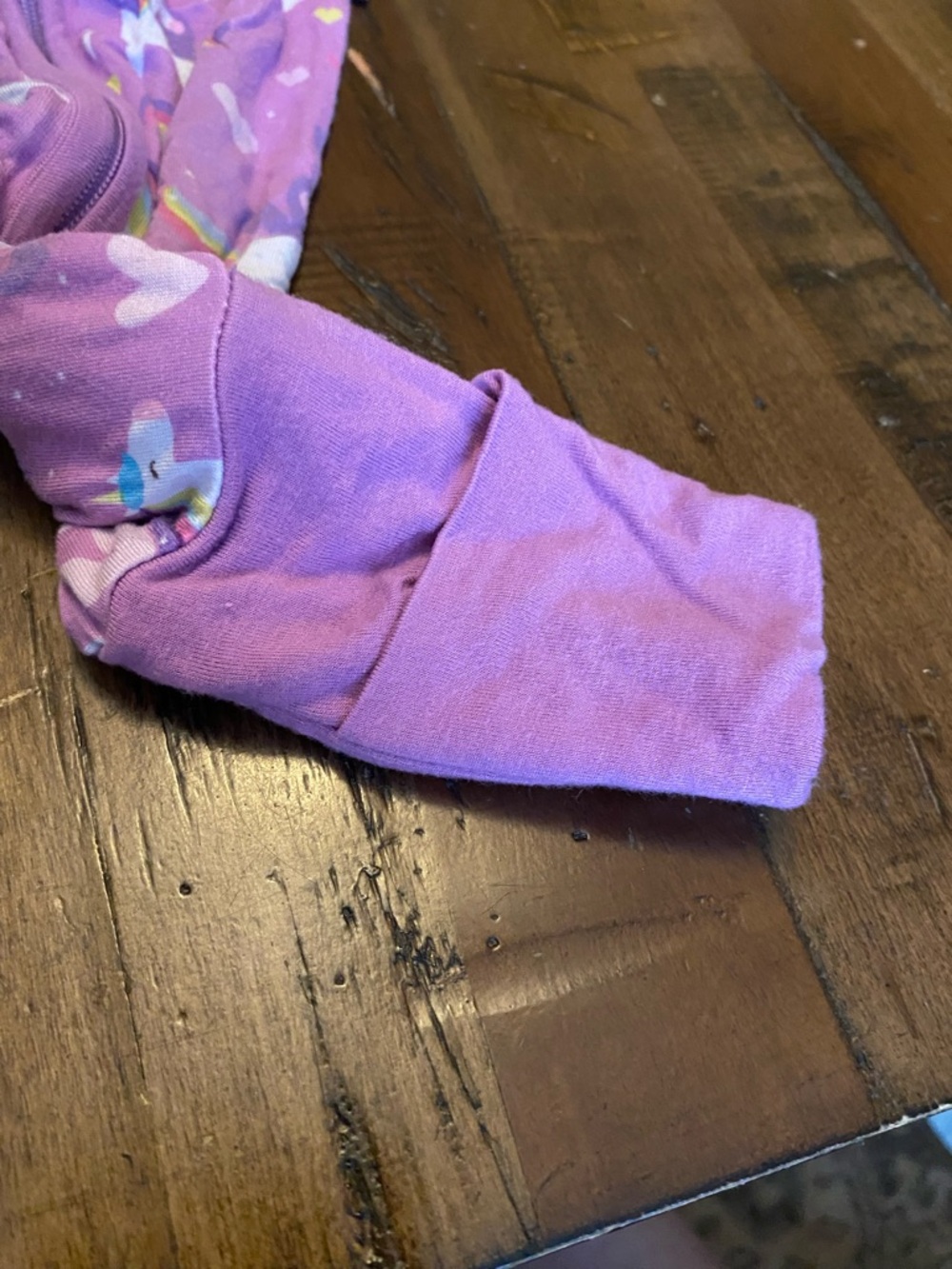 Little Sleepies Purple Unicorn Footed One-Piece - Picture 3 of 4